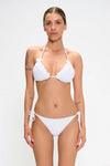 Bikini triangolo con applicazioni e slip annodato | MARINA ABAGNALE