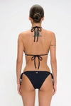 Bikini triangolo con applicazioni e slip annodato | MARINA ABAGNALE