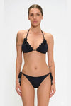 Bikini triangolo con applicazioni e slip annodato | MARINA ABAGNALE