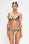 Bikini triangolo e slip annodato multi fantasia | MARINA ABAGNALE