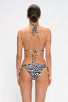 Bikini triangolo e slip annodato multi fantasia | MARINA ABAGNALE