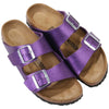 Birkenstock ciabatta Arizona hiny lizard acai, Birko Flor Embossed 1027765 Ciabatte Birkenstock