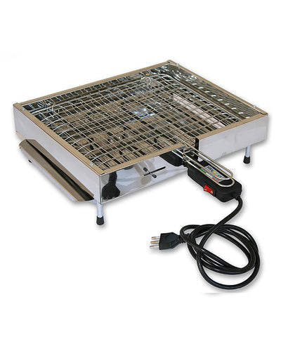 Bistecchiera griglia elettrica satinata in acciaio inox 2200 Watt Made in Italy La Stella - ST 2200