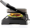 Black+decker - griglia elettrica bxgr1000e 1000w piastre 23x14,5 cm manico a tocco freddo regolazione automatica sistema di sicurezza