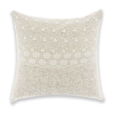 Blanc Mariclò Cuscino Arredo con Pizzo A3711199PA 2510S28