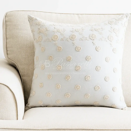 Blanc Mariclò Cuscino Arredo con Ricamo A36340 2510S24