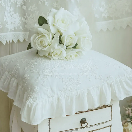 Blanc Mariclò Cuscino Arredo con Ricamo A38719 2510S40