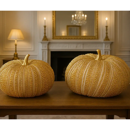 Blanc Mariclò Zucca Decorativa Perline 2510S - Varie Dimensioni