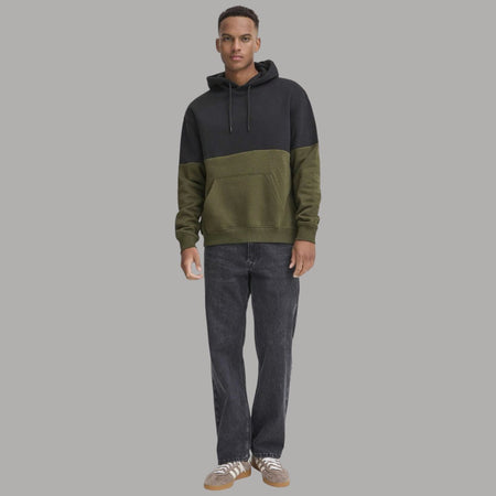 Blend felpa cappuccio verde e nera JUWAN 20718485