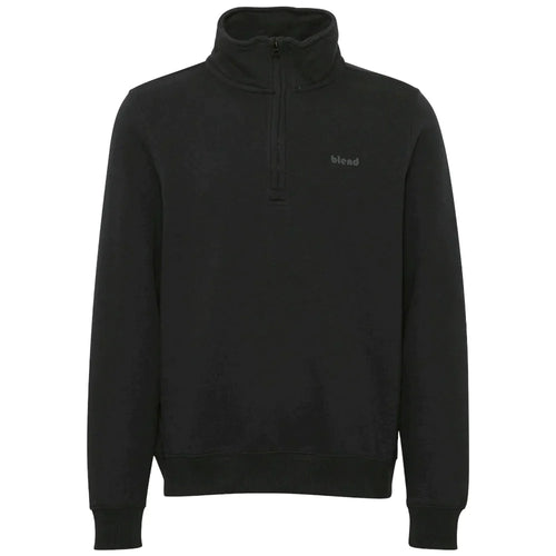 Blend felpa nera mezza zip 20714493 Felpe Blend