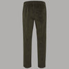 Blend pantaloni a coste verde con elastico 20716615