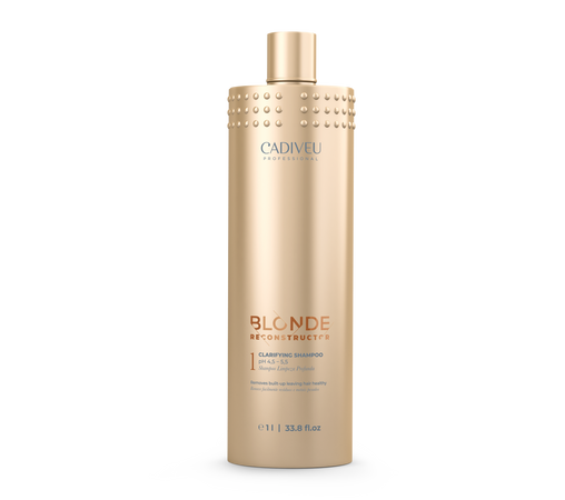 Cadiveu brasil cacau blonde reconstructor n° 1 clarifyng shampoo 1000 ml purificante a ph leggermente acido.