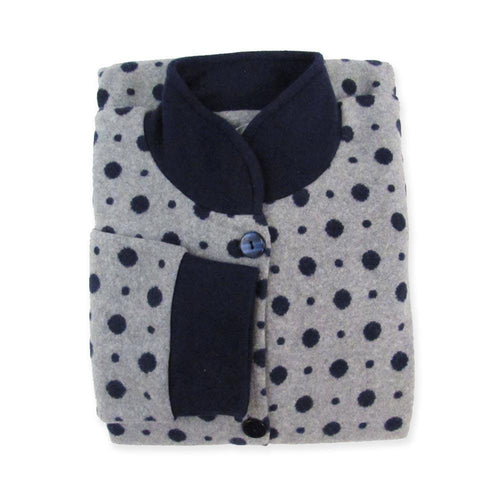 Dettagli Notturni Vestaglia Invernale con Bottoni da Donna Porzia S40 - Passarelli Biancheria