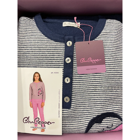 Blu Pepper Pigiama Invernale da Ragazza - Vari Disegni 1009S24