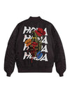 Bomber Militare Nero Horda Brand Bomb Horda Brand Streetwear