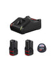 Bosch professional 1600a019rd - kit di avviamento a batteria 12 volt / 2 batterie 3,0 ah e caricatore gal12v-40 3165140968232