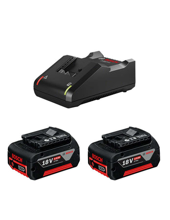 Bosch professional 2x 4.0ah + gal 18v-40 batt. 3165140967969