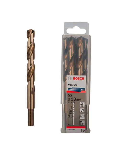 Bosch professional bosc 5 metallbohrer hss-co 13x101x151mm 2608585905 3165140521406