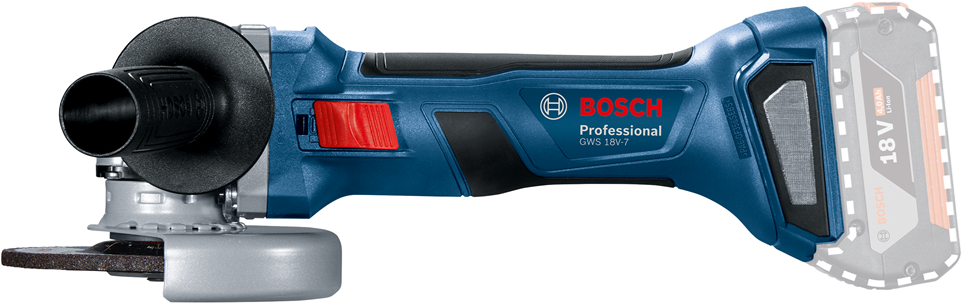 Bosch professional bosch gws 18v-7 125 mm cartone smerigliatrice angolare a batt. 3165140978620