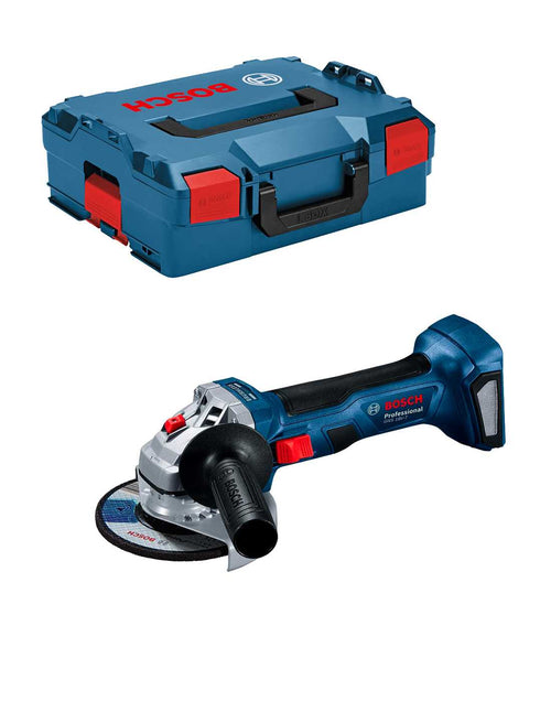 Bosch professional bosch gws 18v-7 125 mm l-boxx smerigliatrice angolare a batt. 3165140978637