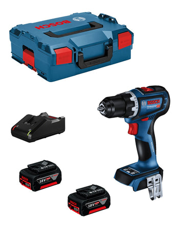 Bosch professional bosch trapano-avvitatore a batteria professional 18v system gsr 18v-90 c, incl. 2 batterie da 5.0 ah, caricabatteria gal 18v-40, in l-boxx 4059952617251