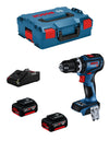 Bosch professional bosch trapano-avvitatore con percussione a batteria professional 18v system gsb 18v-90 c, incl. 2 batterie da 5.0 ah, caricabatteria gal 18v-40, in l-boxx 4059952617350