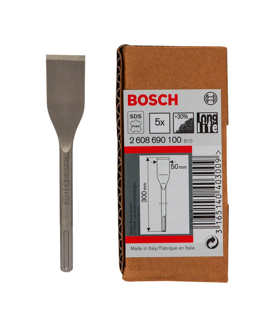 Bosch professional set di 5 scalpelli per piastrelle sds max bosch (2 608 690 100) 3165140403009