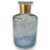 Diffusore per essenza bottiglia decorata, vaso portafiori 180 cl h 12 cm
