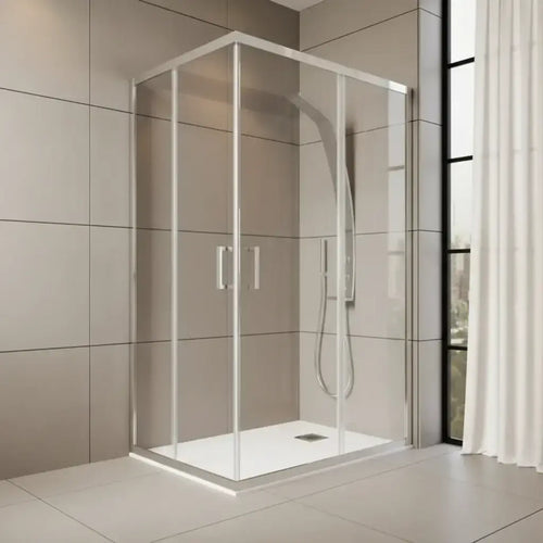 Box Doccia 70x90 H190 Trasparente Anticalcare 6mm Doppia Scorrevole