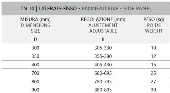 Box Doccia H200 Acciaio Spazzolato Trasparente 8mm Anticalcare - Box Doccia Karag