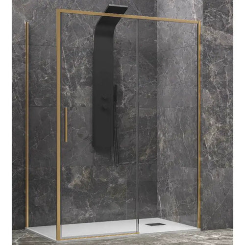 Box Doccia Profili Oro Scorrevole 6mm Anticalcare H200 - Shopbagno.it
