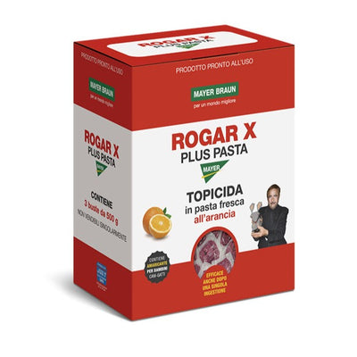 Rogar X Plus Pasta Tris Kg.1,5 Esca Topicida in Pasta Fresca Mayer Braun cf.3x500 gr.
