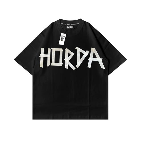 Boxy Fit T-shirt 100% Cotone Taped - Horda Brand Streetwear