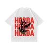 Boxy Fit T-shirt Bianca 100% Cotone Horda X3 Horda Brand Streetwear