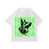 Boxy Fit T-shirt Bianca 100% Cotone Horda X3 Horda Brand Streetwear