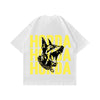 Boxy Fit T-shirt Bianca 100% Cotone Horda X3 Horda Brand Streetwear