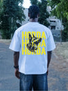 Boxy Fit T-shirt Bianca 100% Cotone Horda X3 Horda Brand Streetwear