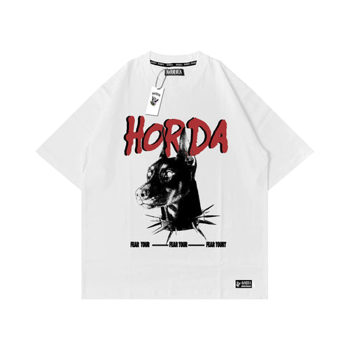 Boxy fit t-shirt 100% Cotone Collar Spikes Horda Brand Streetwear