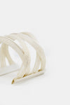 Bracciale metallo maglia incrociata