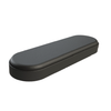 Bracciolo in poliuretano nero base in legno 07069003