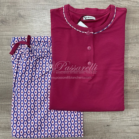 Brilliamo Pigiama da donna invernale in Viscosa BR892212