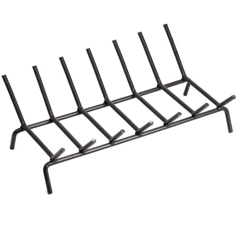 Porta legna alto per caminetti e stufe con barre in ferro battuto Made in Italy
