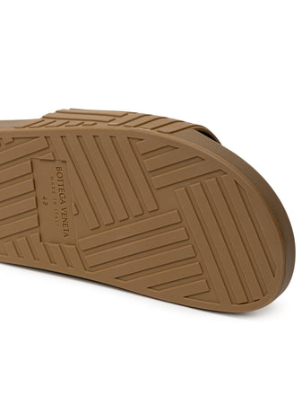 Bottega Veneta Sliders Carpet in Gomma Beige . da uomo