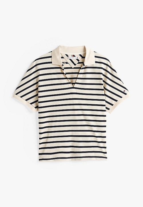 Tommy Hilfiger POLO LYOCELL OPEN-NK RELAXED POLO SS da donna