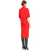 SEMICOUTURE vestiti casual donna semicouture - charlene - rosso da donna