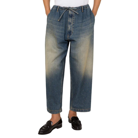 MOSCHINO JEANS pantaloni donna moschino jeans - pantalone denim fermo 12,5 oz - blu da donna