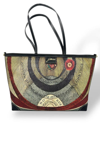 GATTINONI BORSA PLANETARIUM L. SHOPPING PVC da donna