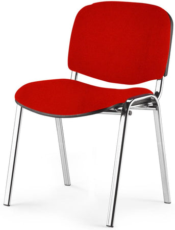 Sedia ignifuga da sala attesa con telaio cromato