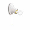 Applique Con Cordina Classica Trieste Bianco Lucido 1 Luce E27