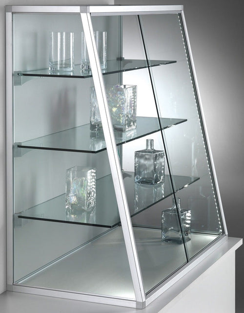 Vetrina da esposizione con ripiani regolabili per negozio abbigliamento cm. 74x50x100h